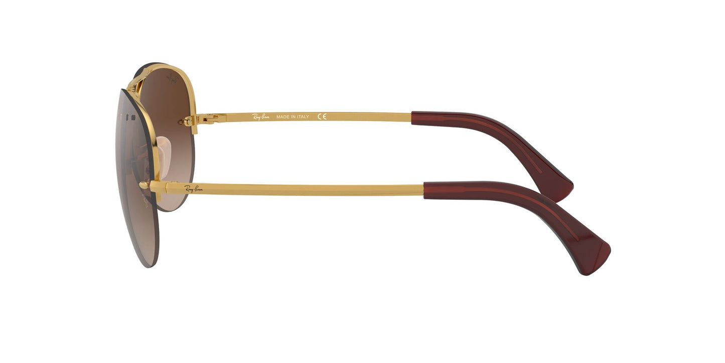 Ray-Ban RB3449 001 Arista Gold Aviator Sunglasses