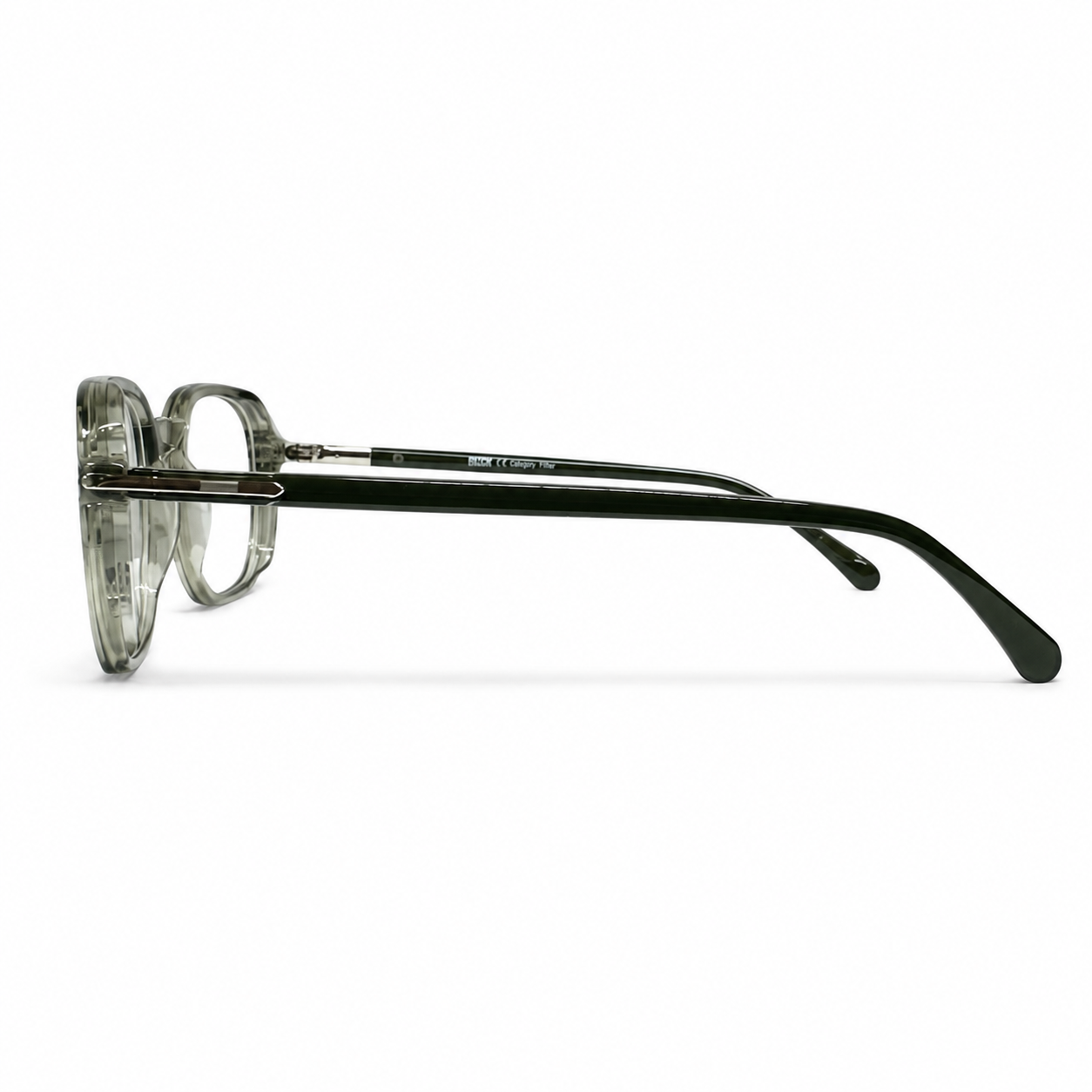 BLAK Smoky Olive Square Acetate Frame