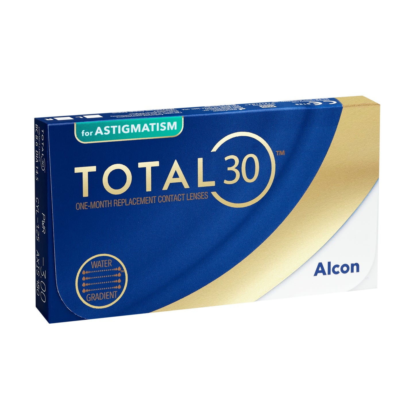 Alcon TOTAL30 for Astigmatism Monthly Contact Lenses – Pack of 6
