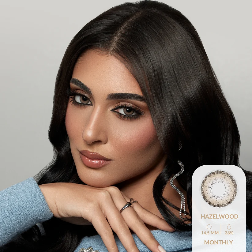 Amara Hazel Wood Monthly Contact Lenses – Pack of 2