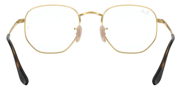 Ray-Ban RX6496 2500 Arista Gold Hexagonal Optics Frame