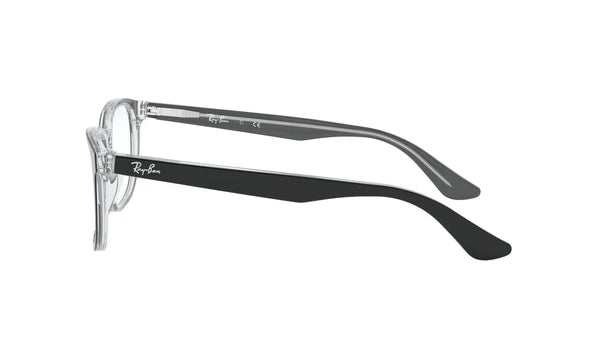 Ray-Ban Polished Black Transparent - Junior's