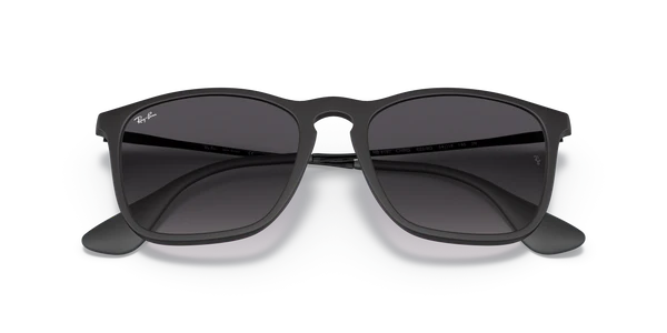 Ray-Ban Chris RB4187 Sunglasses – Rubber Black / Grey Gradient