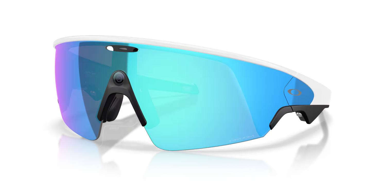 Oakley Meta Vanguard OW8001 800106 Smart AI Sunglasses – White / Prizm Sapphire