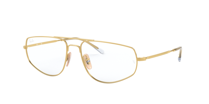 Ray-Ban RX6455 2500 Gold Navigator Eyeglasses