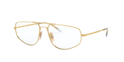 Ray-Ban RX6455 2500 Gold Navigator Eyeglasses