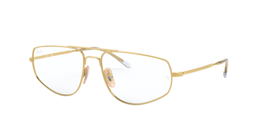 Ray-Ban RX6455 2500 Gold Navigator Eyeglasses