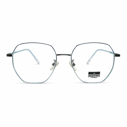 Maestro Blue Geometric Frame
