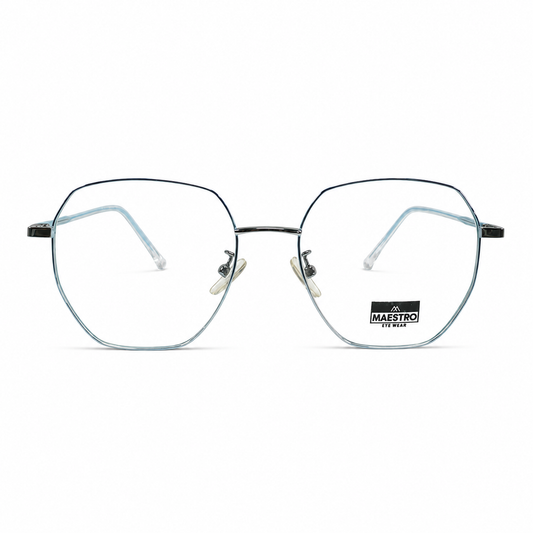 Maestro Blue Geometric Frame
