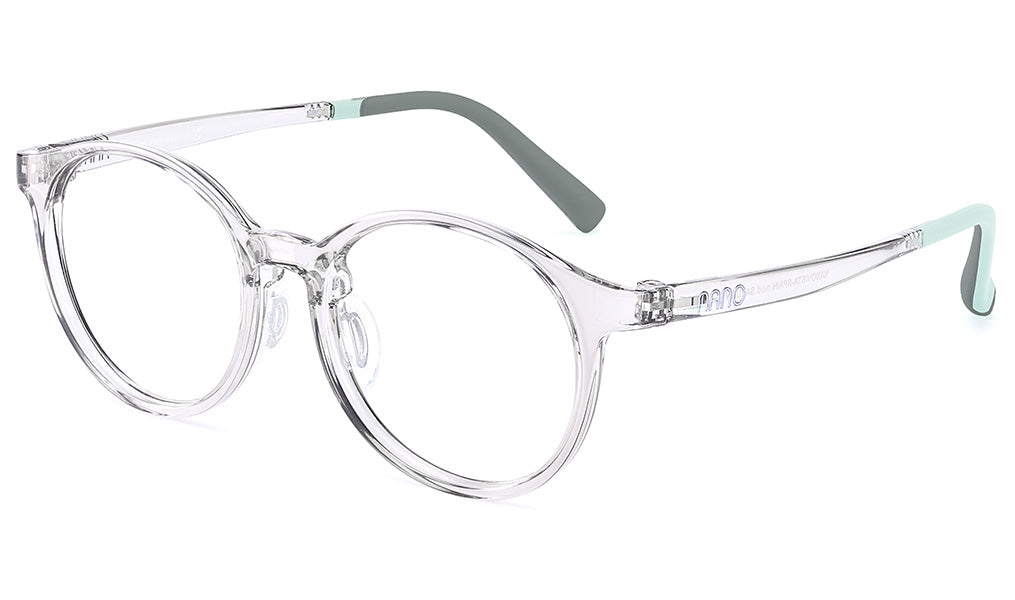 Nano Vista Saturn Kids Eyeglasses – Crystal Grey & Turquoise (NAO2230346)
