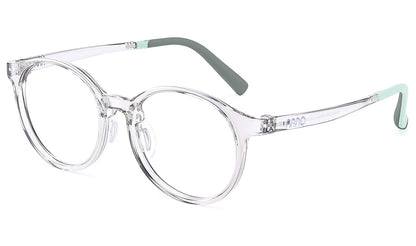 Nano Vista Saturn Kids Eyeglasses – Crystal Grey & Turquoise (NAO2230346)