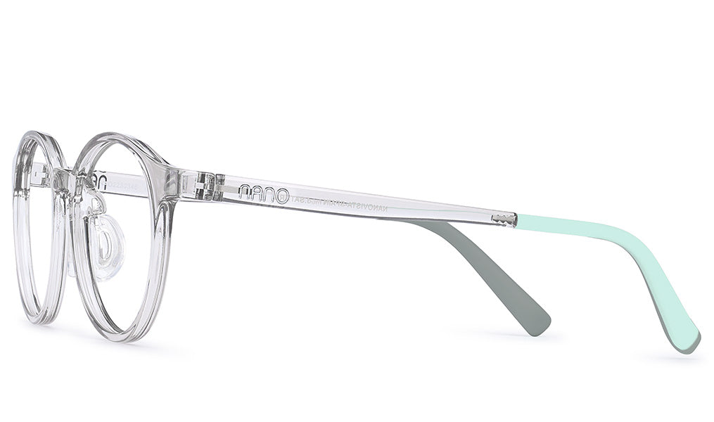Nano Vista Saturn Kids Eyeglasses – Crystal Grey & Turquoise (NAO2230346)