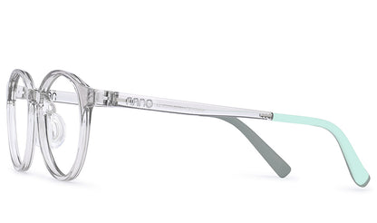 Nano Vista Saturn Kids Eyeglasses – Crystal Grey & Turquoise (NAO2230346)