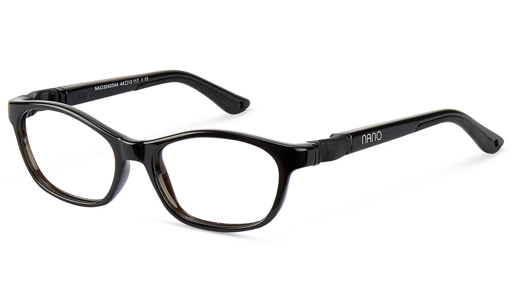 Nano Vista Camper 3.0 Kids Eyeglasses – Crystal Black (NAO3040344)