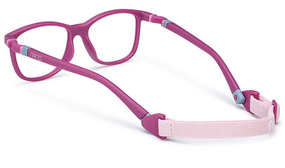 Nano Vista Quest 3.0 Kids Eyeglasses – Satin Dark Pink (NAO3161250)