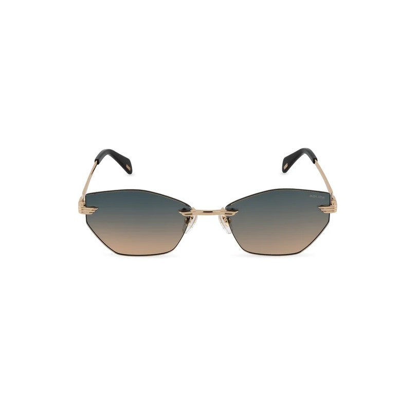 Police Electra 2 SPLU10 300J Rose Gold Wings Sunglasses