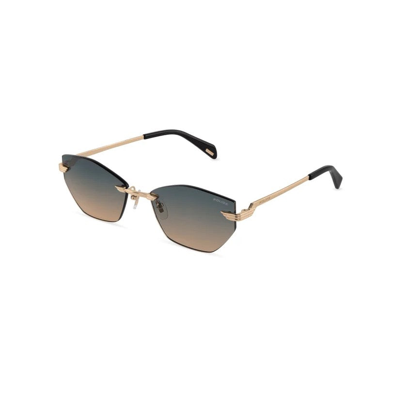 Police Electra 2 SPLU10 300J Rose Gold Wings Sunglasses