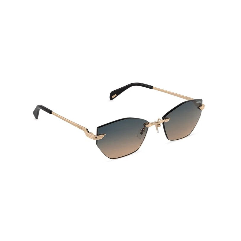 Police Electra 2 SPLU10 300J Rose Gold Wings Sunglasses