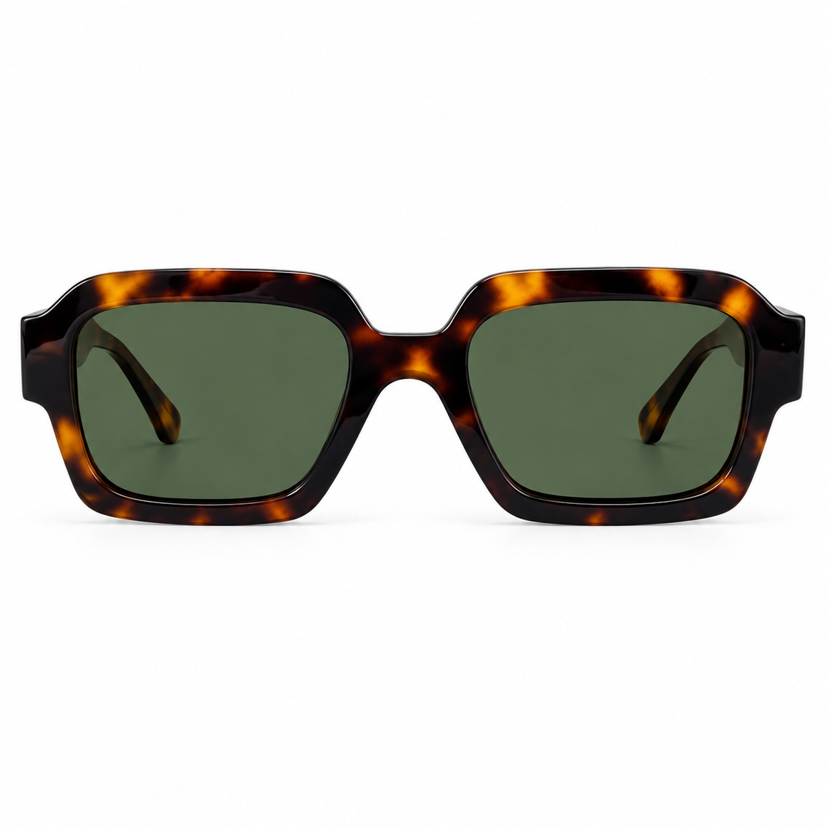 Montgana Sunglasses – Havana Tortoiseshell & Green