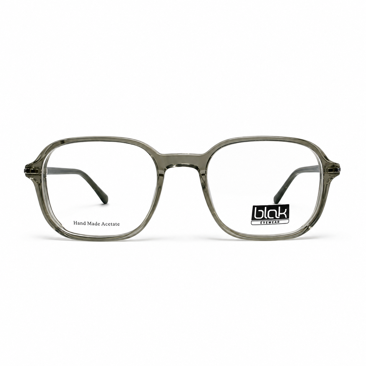 BLAK Smoky Olive Square Acetate Frame