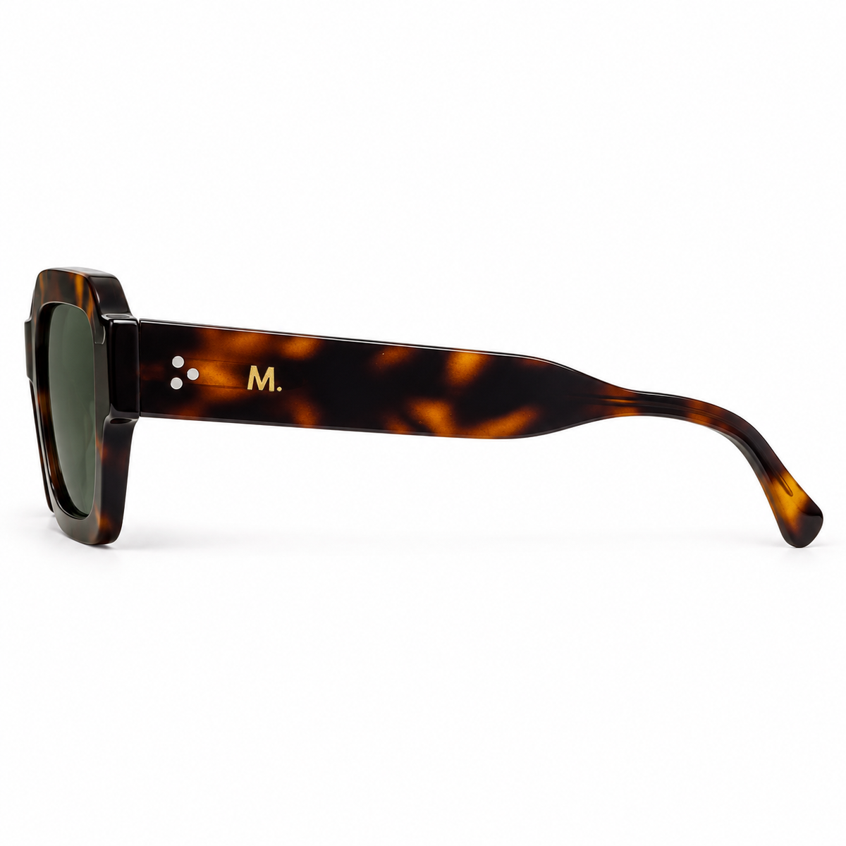 Montgana Sunglasses – Havana Tortoiseshell & Green