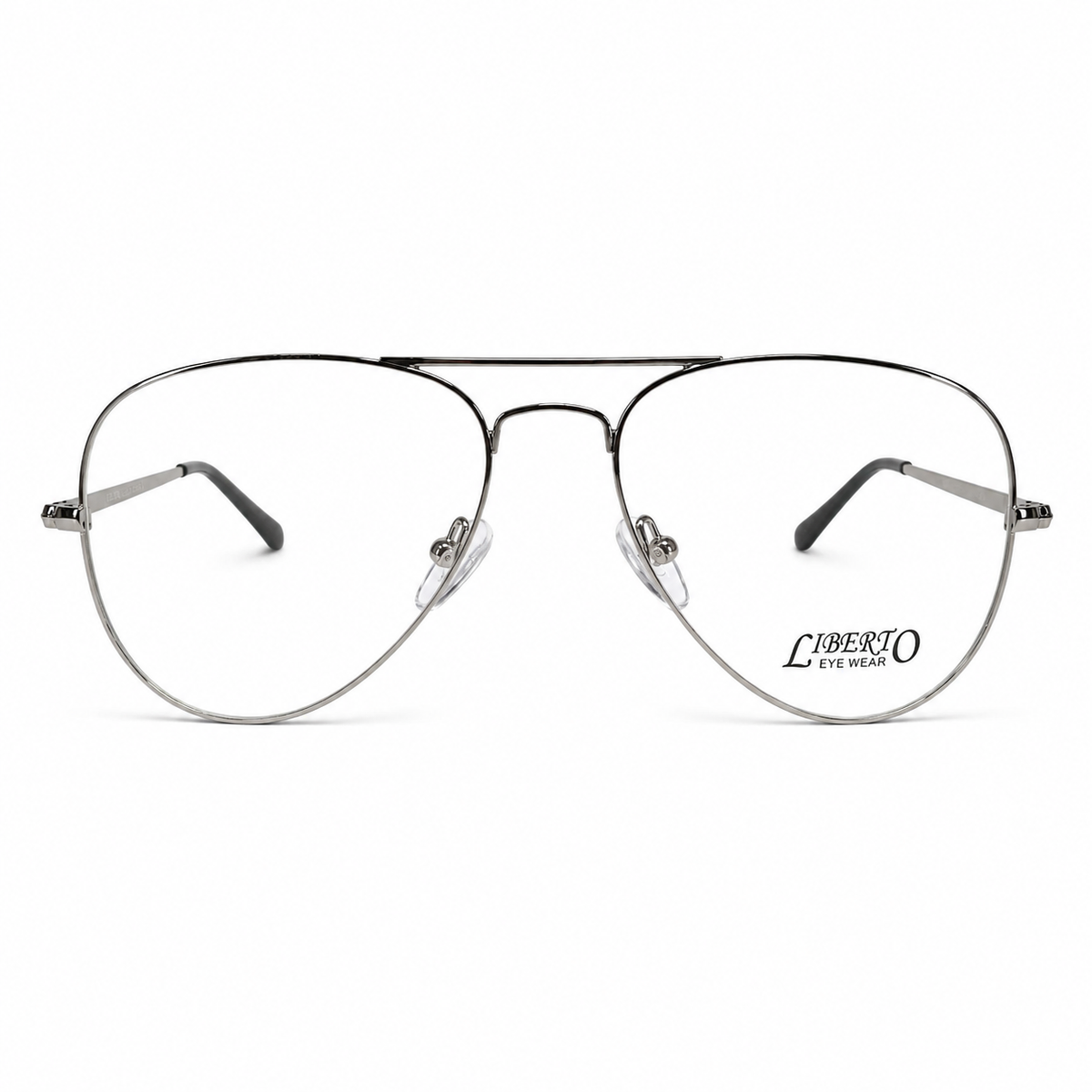 Liberto Gunmetal Aviator Eyeglasses