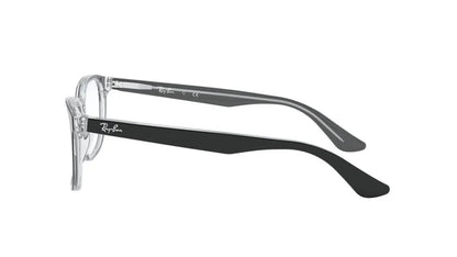 Ray-Ban Polished Black Transparent - Junior's